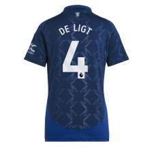 Manchester United Matthijs de Ligt #4 Bortedrakt Kvinner 2024-25 Kortermet